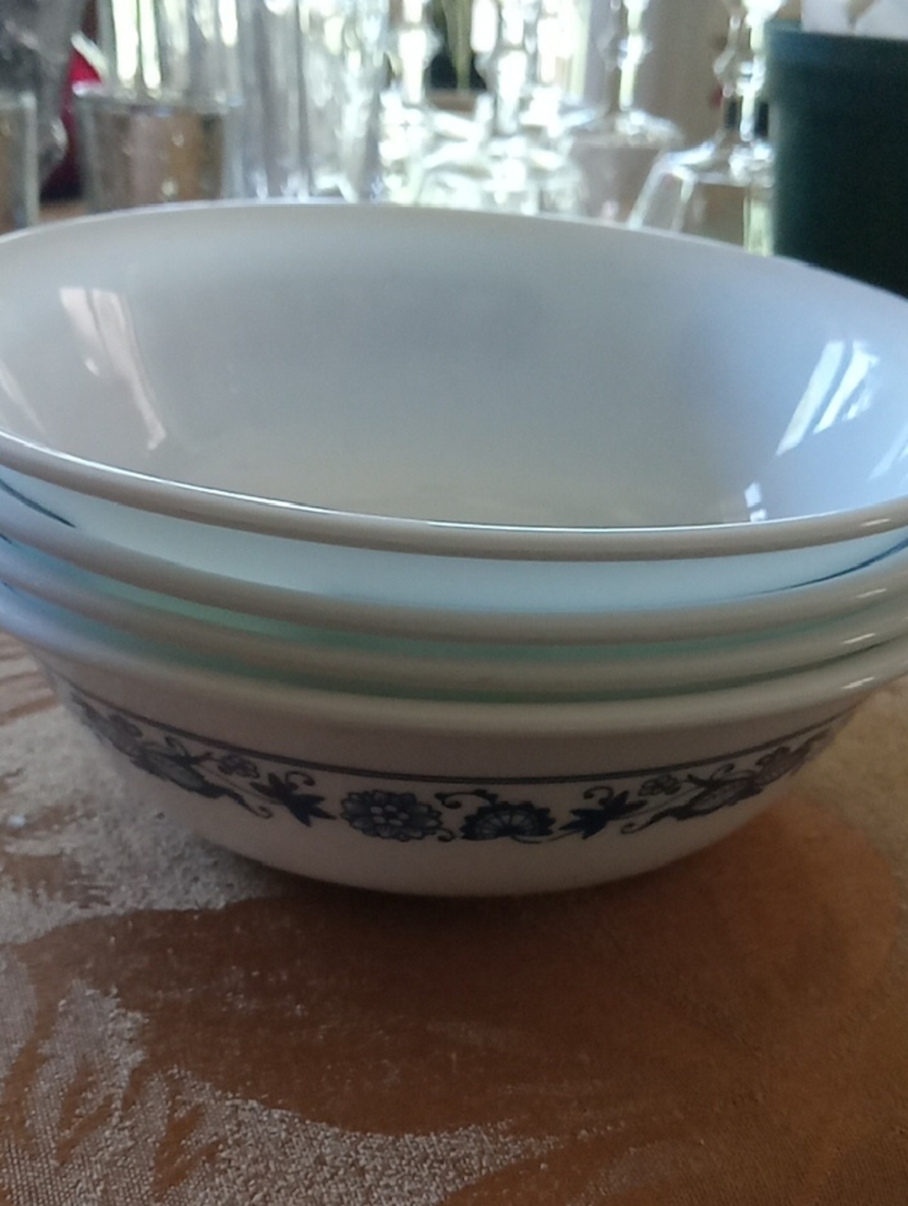 4 Corelle Livingware Cereal Bowls From The 70's